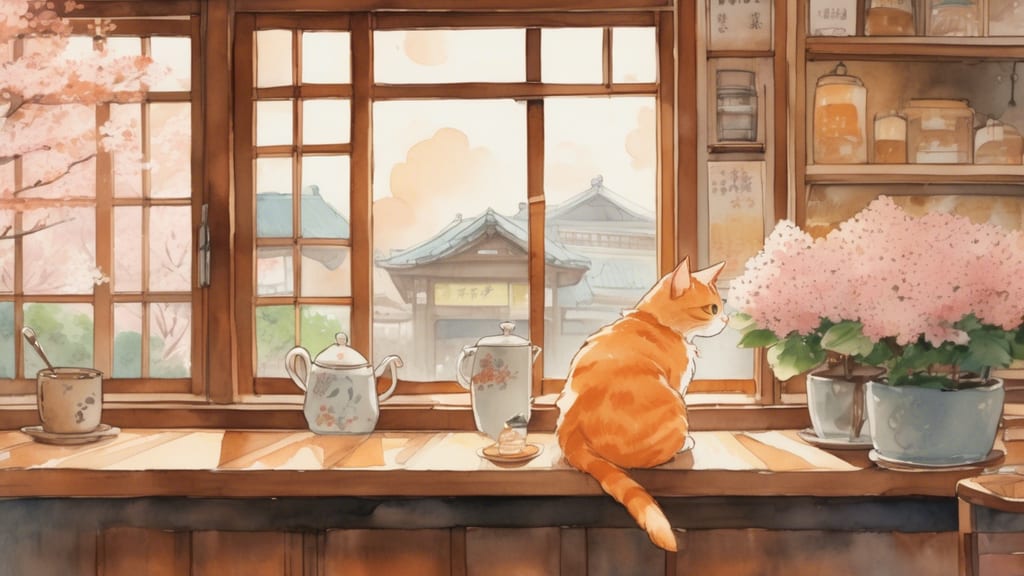 さくらとねこと＠猫カフェじゃないよ - Cat Cafe Cafe in Fuchumachi, Japan