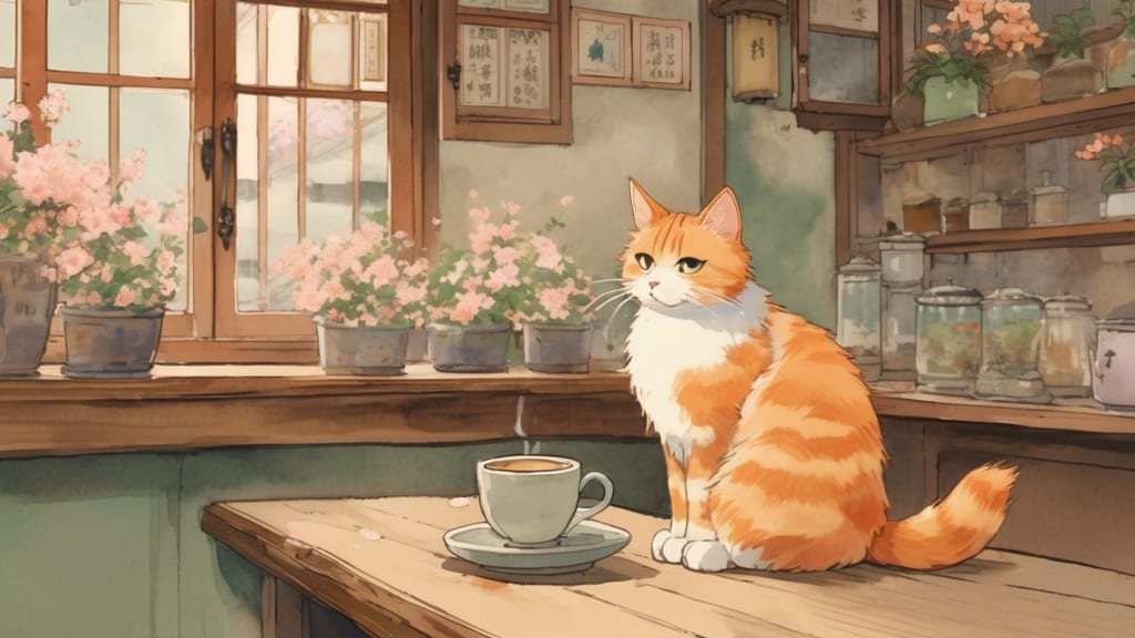 Somali - Cat Cafe Cafe in Kurashiki, Japan