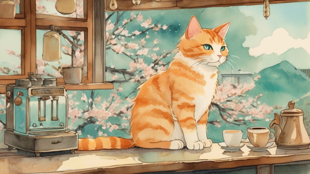 譲渡が出来る猫カフェ - Cat Cafe Cafe in Hyogominami, Japan