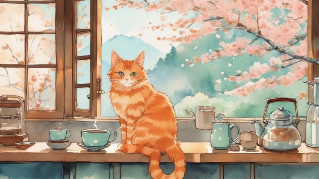 黒猫ハウス(同) - Cat Cafe Cafe in Kasaoka, Japan