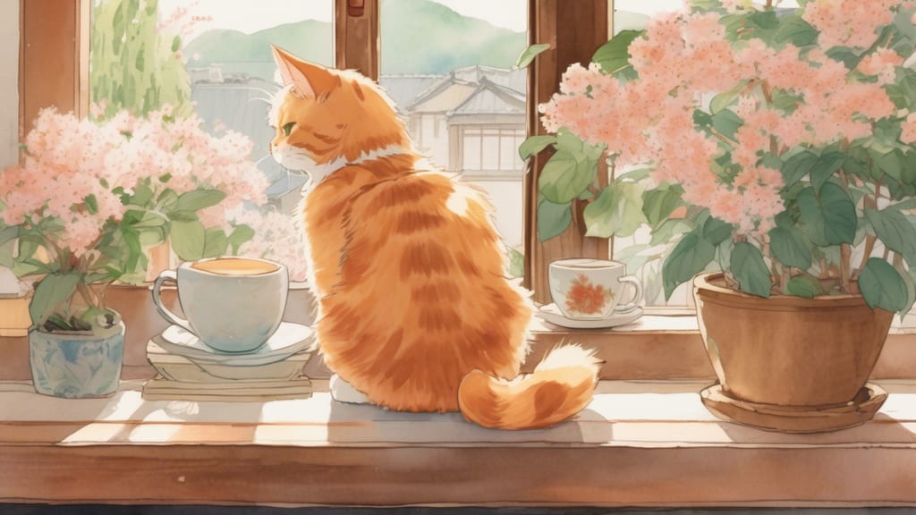 動物のおうち pramee - Cat Cafe Cafe in Tsuyama, Japan