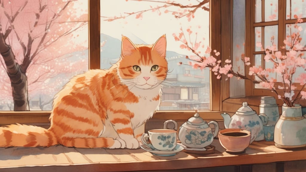Meomaruke - Cat Cafe Cafe in Nagoya, Japan