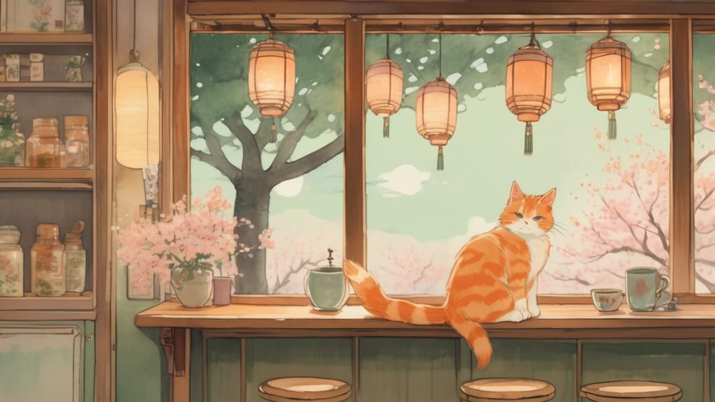 保護猫カフェ もどき with Peace - Cat Cafe Cafe in Takizawa, Japan