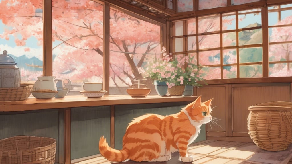 猫の道 - Cat Cafe Cafe in Nakagami District, Japan