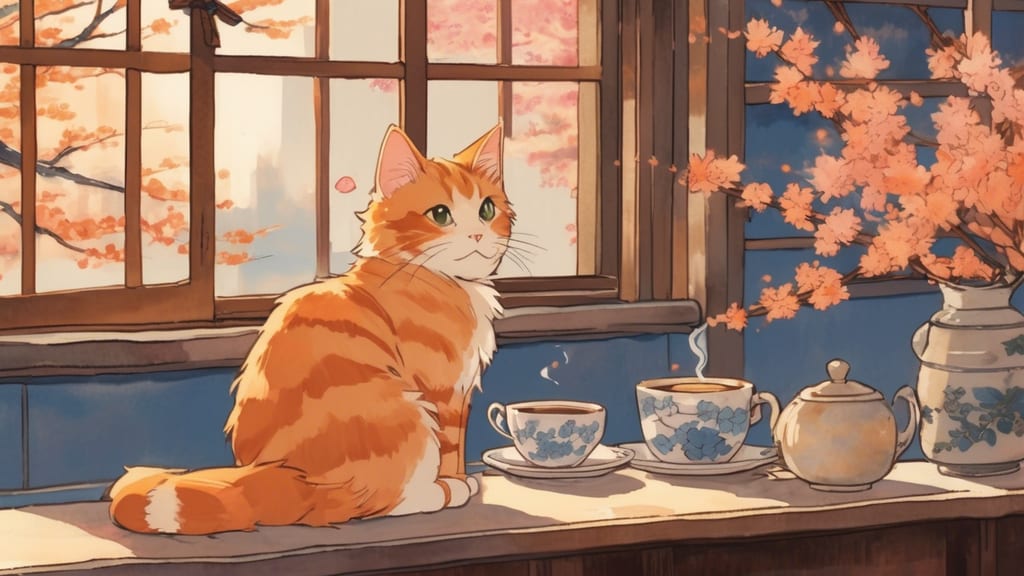 喫茶ひなた - Cat Cafe Cafe in Nagaoka, Japan