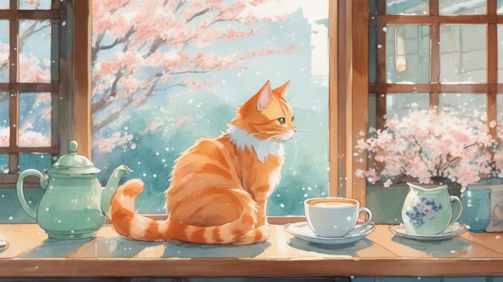 ねこのじterasu - Cat Cafe Cafe in Kitakyushu, Japan