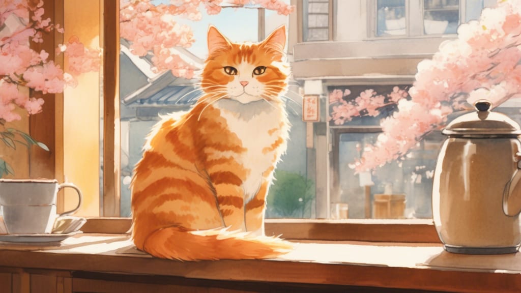 Neko - Cat Cafe Cafe in Iwata, Japan