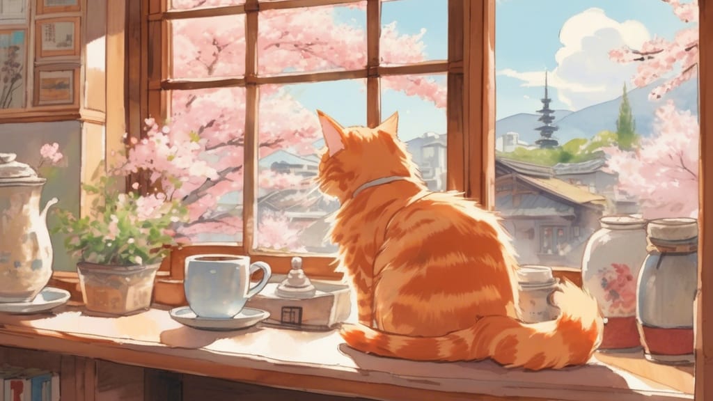 Black Cat Coffee - Cat Cafe Cafe in Kyoto, Japan