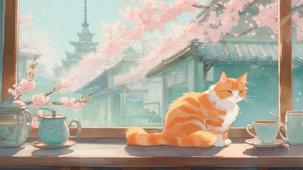 Foot Prints - Cat Cafe Cafe in Hakodate, Japan