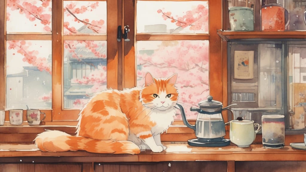 Neko no Tsuki - Cat Cafe Cafe in Takayama, Japan