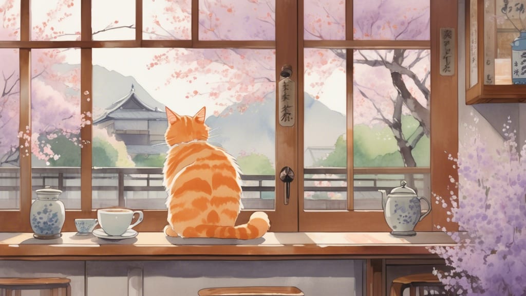 Nekomaru Chaya - Cat Cafe Cafe in Naha, Japan