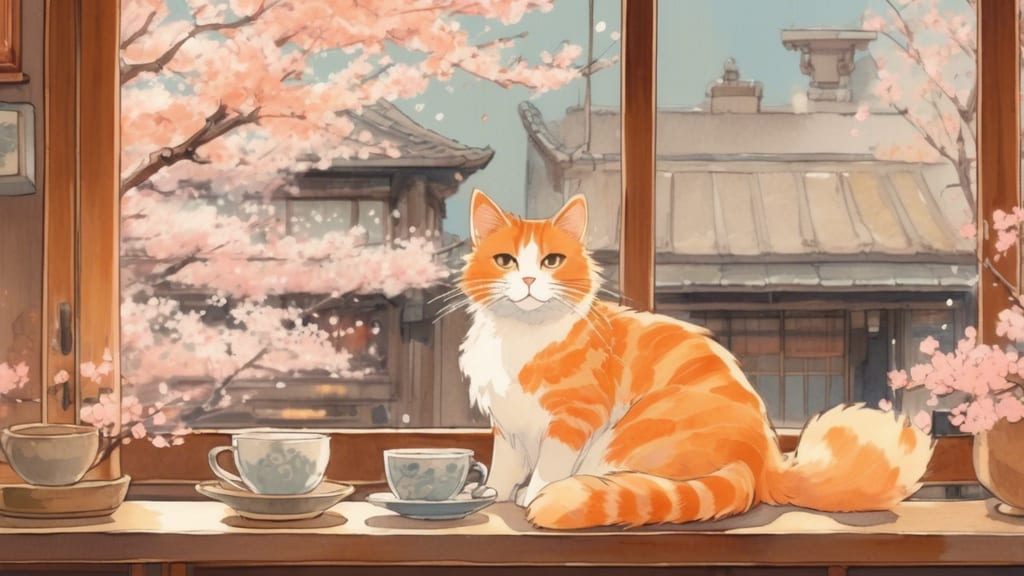 保護猫カフェにゃんこはうす - Cat Cafe Cafe in Goto, Japan
