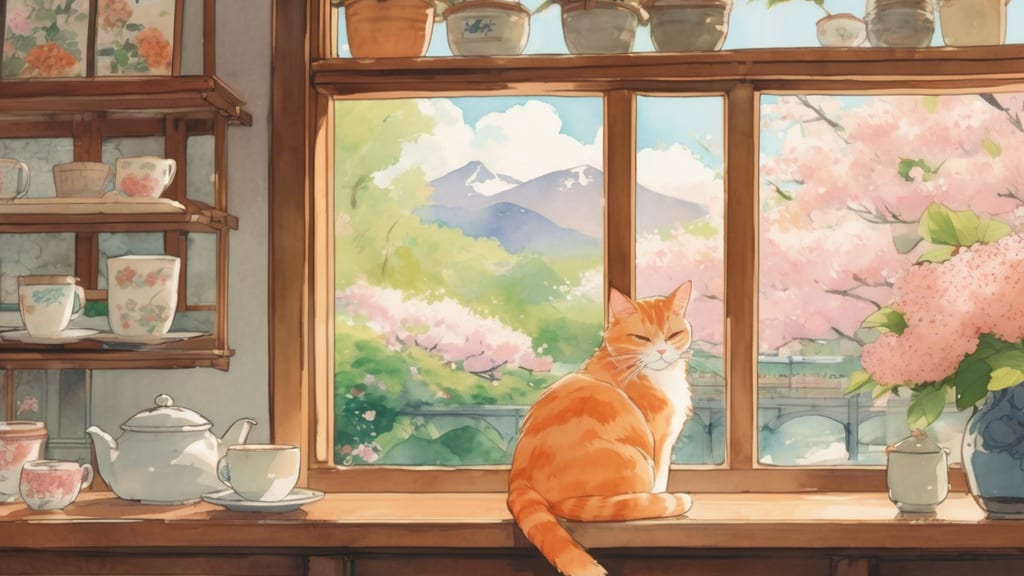 森を歩くねこ - Cat Cafe Cafe in Onomichi, Japan