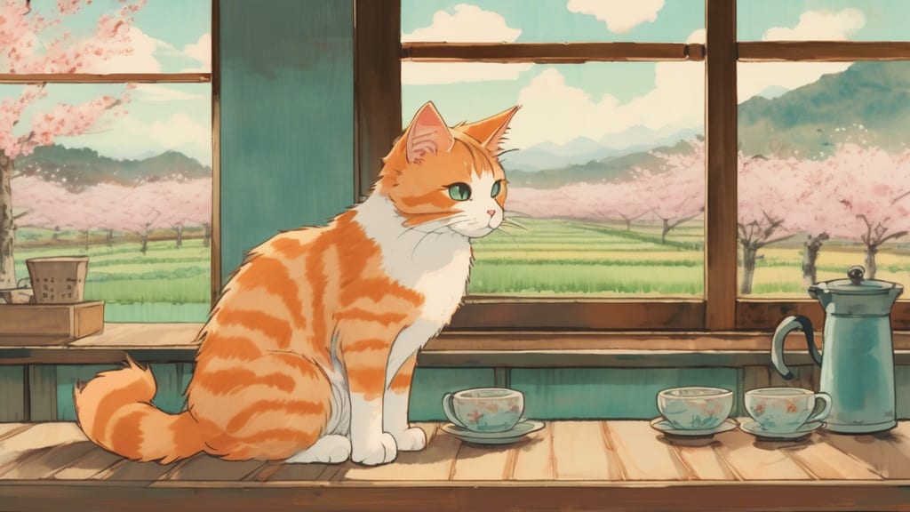 wagging - Cat Cafe Cafe in Matsue, Japan