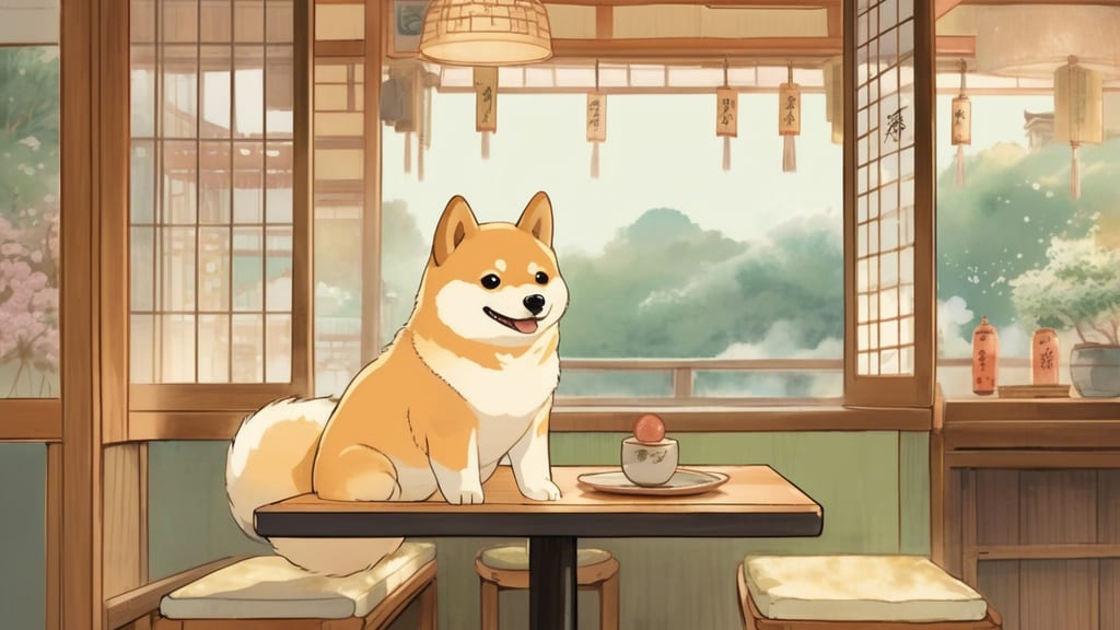 ふれあい体験 - Dog Cafe Cafe in Shimaminami, Japan