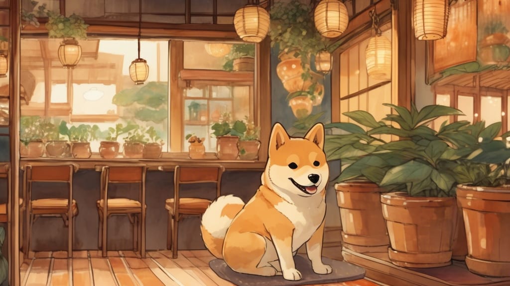 Katabami Shrine Cafe - Dog Cafe Cafe in Tsuruoka, Japan