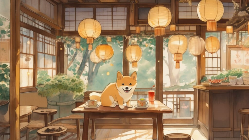 Ora - Dog Cafe Cafe in Shiroyamacho, Japan