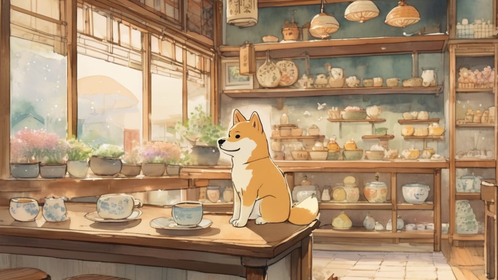 D - Dog Cafe Cafe in Kyoto, Japan
