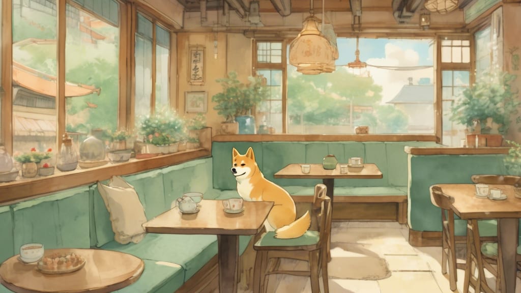 SECRET GARDEN - Dog Cafe Cafe in Fujibaru, Japan