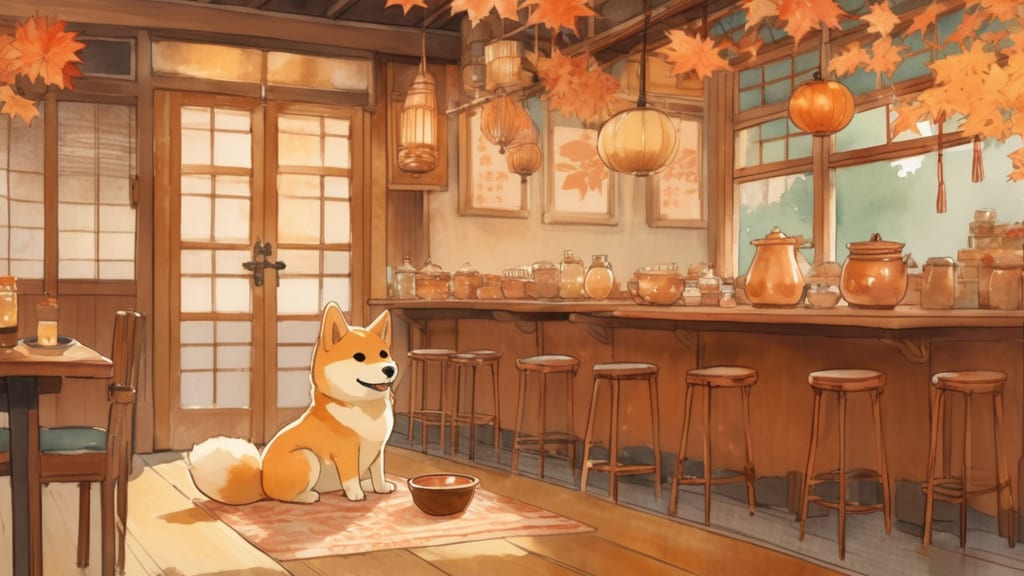 ○カフェ - Dog Cafe Cafe in Kitakatsushika District, Japan