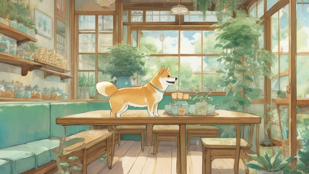 Heartwarming Dog Interaction in Inucafe Rio - Dog Cafe Cafe in Shibuya, Japan