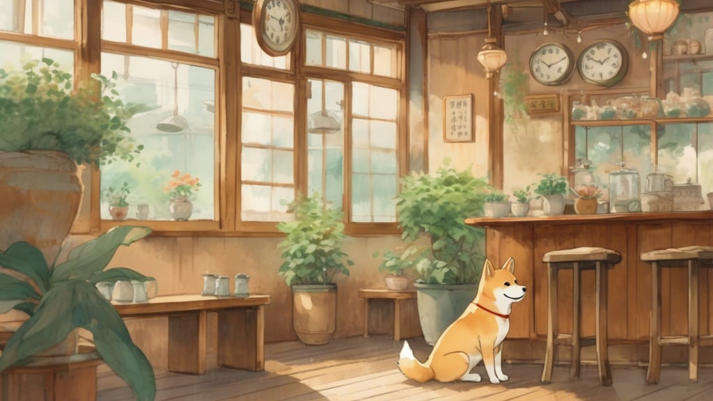 Mameno Monya - Dog Cafe Cafe in Kitsuki, Japan