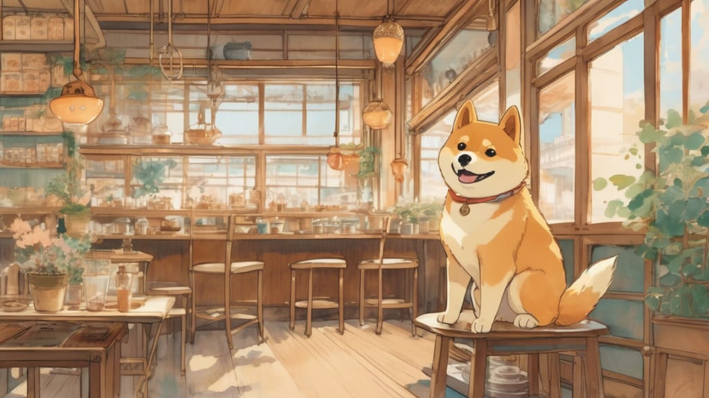 Dog Eats - Dog Cafe Cafe in Oi, Japan