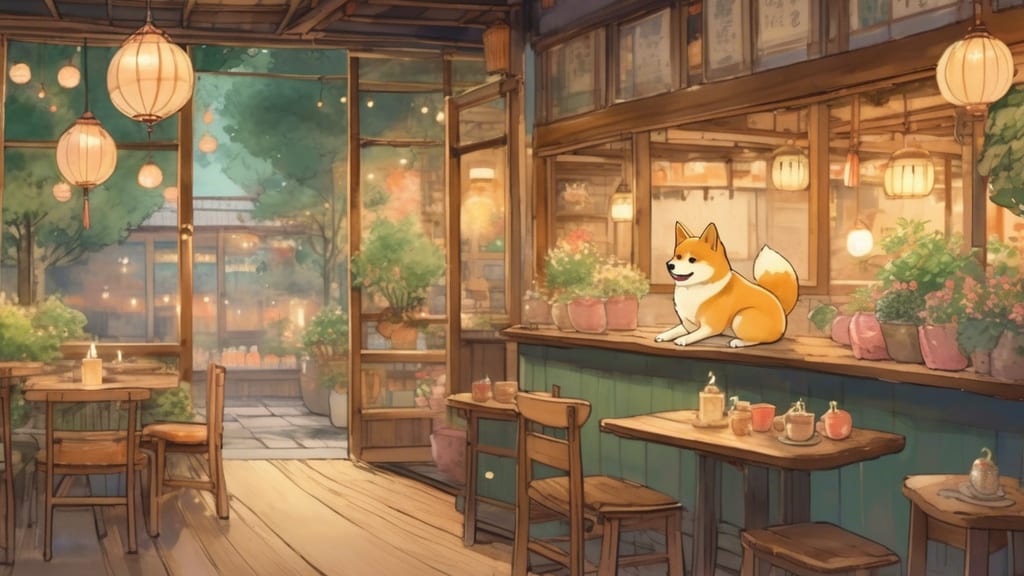 ナニカフェ - Dog Cafe Cafe in Kazo, Japan