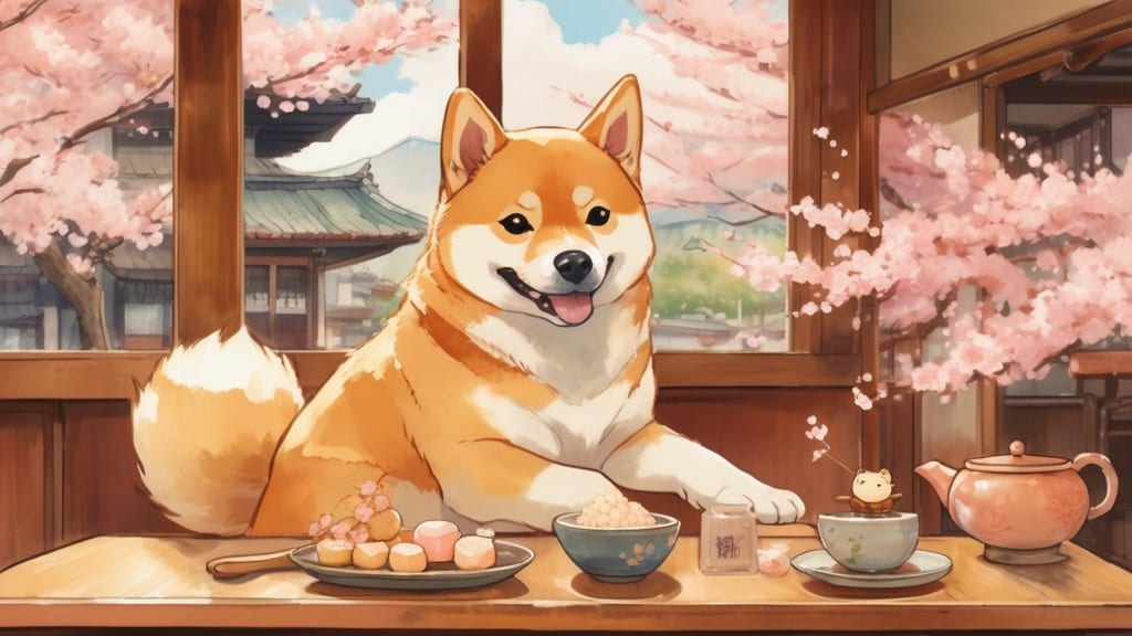 Blue Star - Dog Cafe Cafe in Okura, Japan