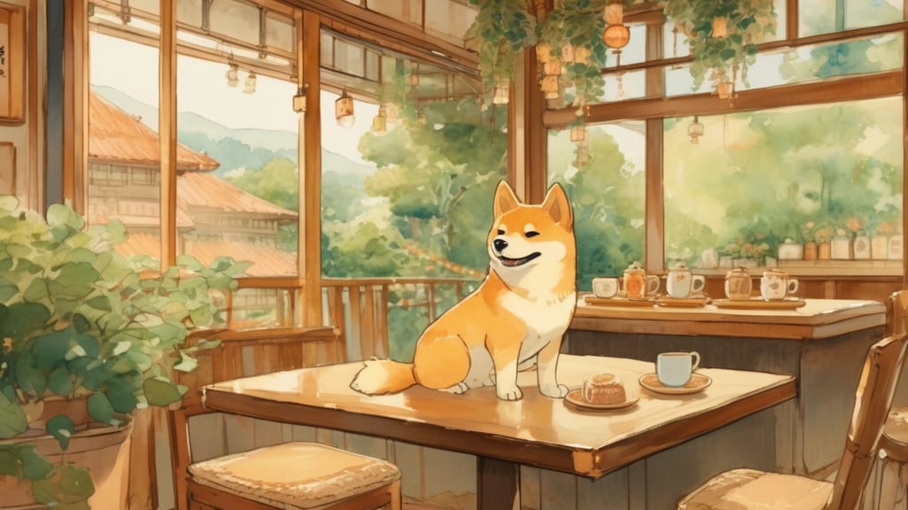 Rikimaru Cafe - Dog Cafe Cafe in Chuo City, Japan