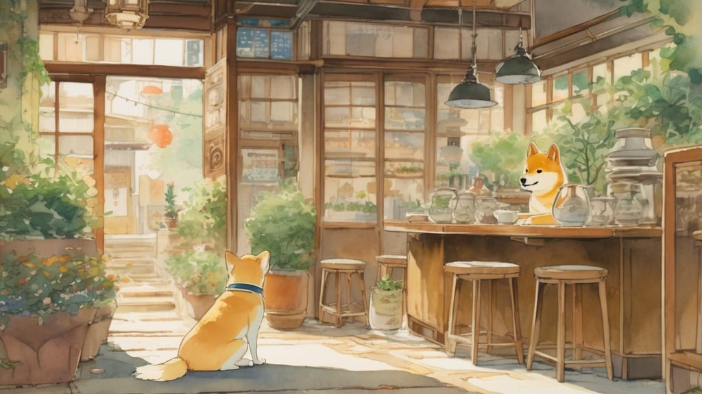 Hogoken & Hogonekokafe Tenjinbashiten - Dog Cafe Cafe in Osaka, Japan