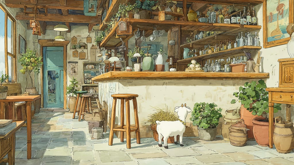 Dog Camper Rest Aoyagi - Goat Cafe Cafe in Koga, Japan