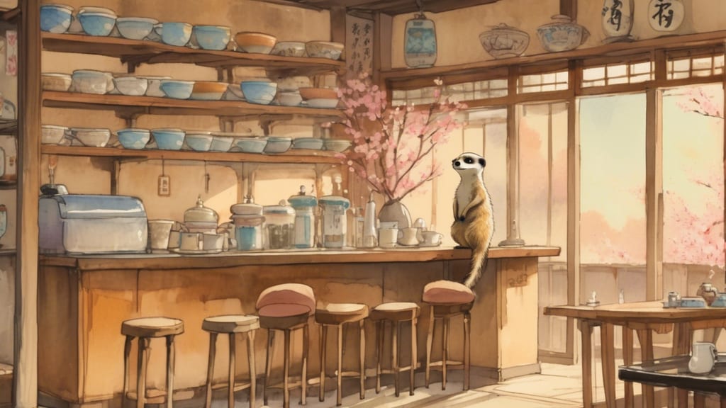 SlowlyTail - Meerkat Cafe Cafe in Kawagoe, Japan