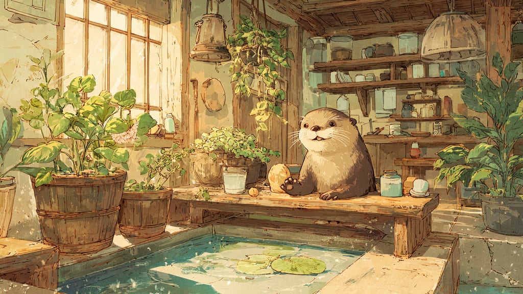 HARRY HARAJUKU terrace otter cafe - Otter Cafe Cafe in Shibuya, Japan