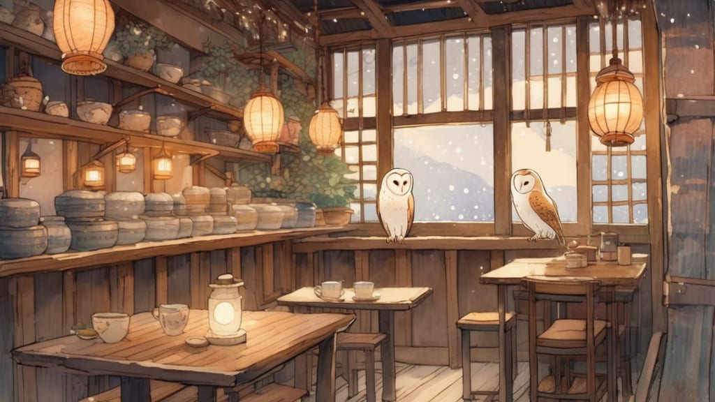 Cafe OWL - Owl Cafe Cafe in Itami, Japan