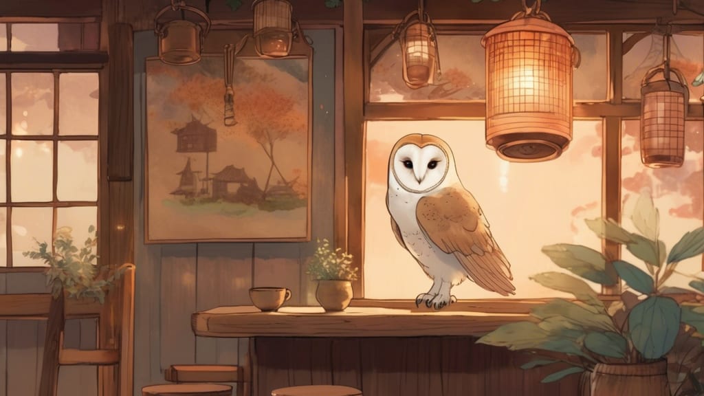 ペコの杜 - Owl Cafe Cafe in Matsuyama, Japan