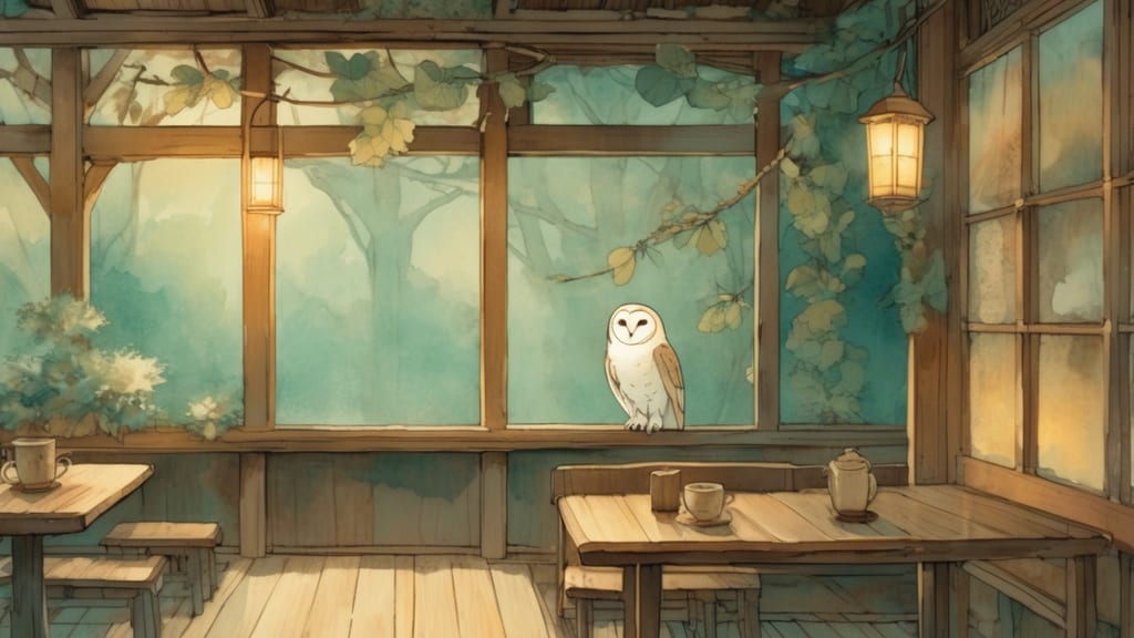 森のアウル - Owl Cafe Cafe in Mitoyo, Japan