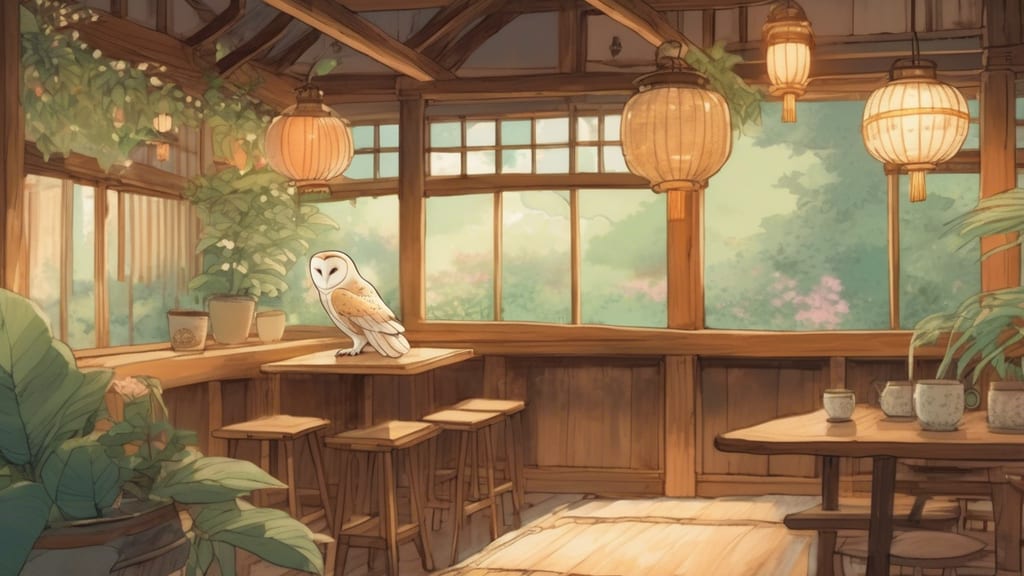 369 - Owl Cafe Cafe in Shizuoka, Japan