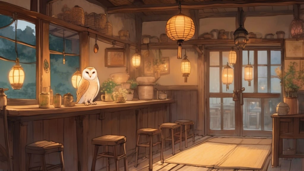 OWL語学センター - Owl Cafe Cafe in Watari, Japan