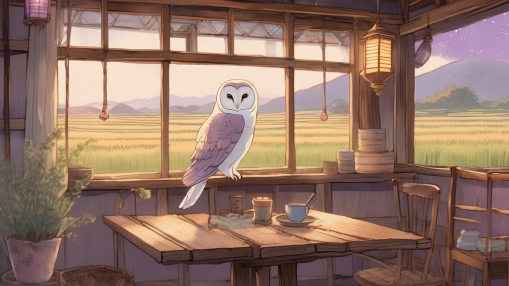 ふくろうとインコのお家 - Owl Cafe Cafe in Kitakami, Japan