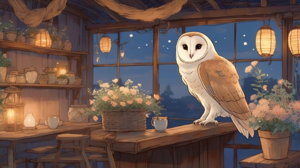 GNARLY OWL - Owl Cafe Cafe in Yamamiya, Japan