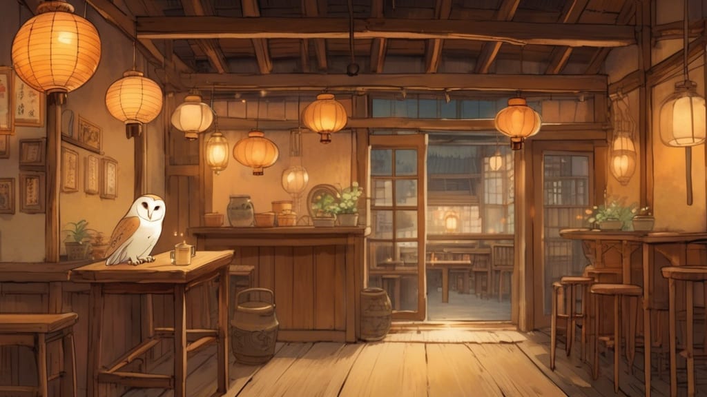 Bengal Cat and Owl Forest - Owl Cafe Cafe in Kyoto, Japan