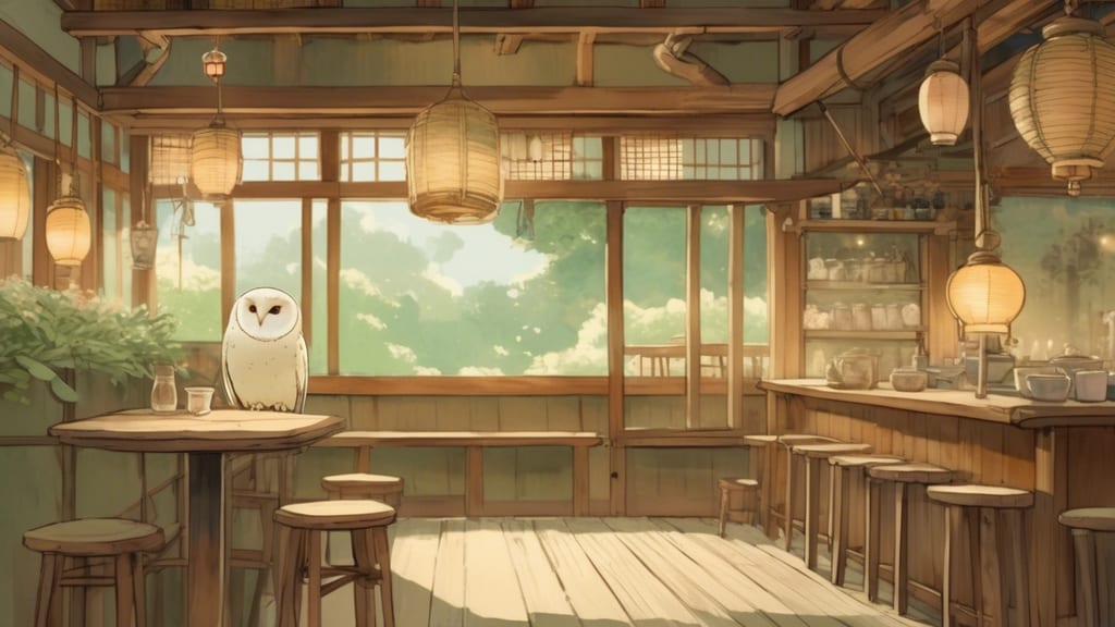 Owl - Owl Cafe Cafe in Yokohama, Japan