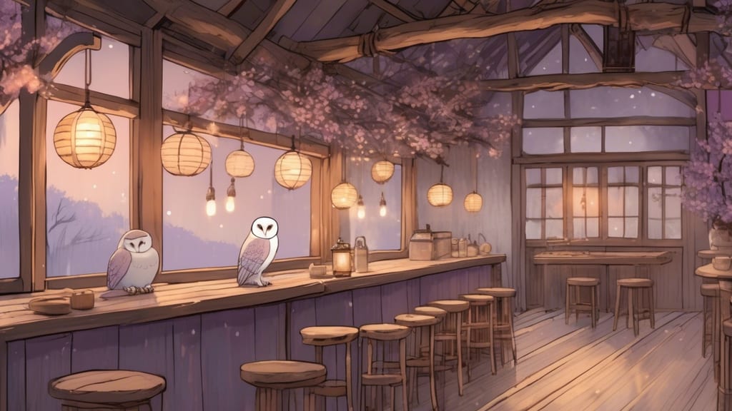 Fukuro - Owl Cafe Cafe in Yanagawa, Japan