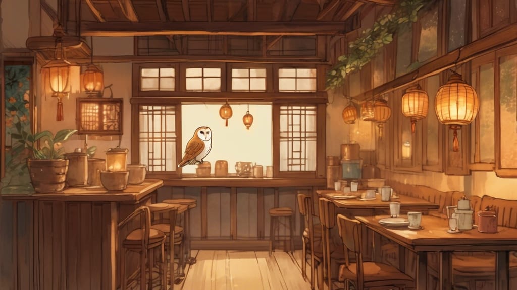 Cafe Owlの家 - Owl Cafe Cafe in Kawagoe, Japan