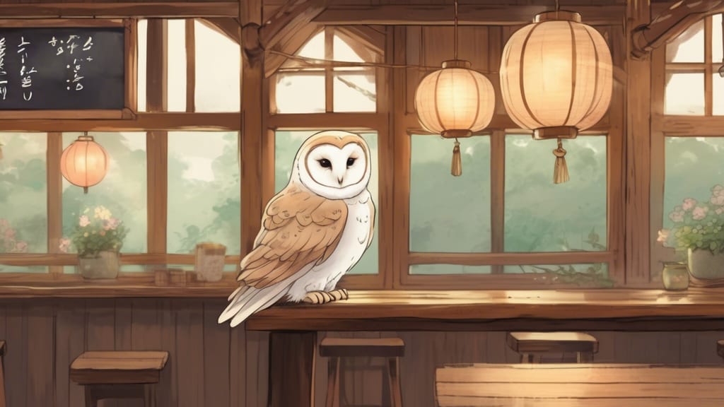 Old folk house cafe Owl - Owl Cafe Cafe in Hida, Japan