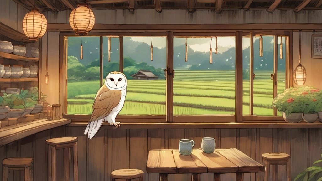 Tree+ing Cafe フクロウの森 - Owl Cafe Cafe in Nonoichi, Japan