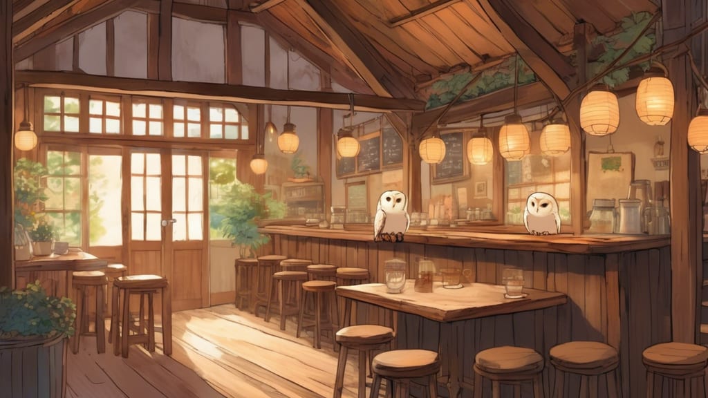 Cafe owl - Owl Cafe Cafe in Hiroshima, Japan