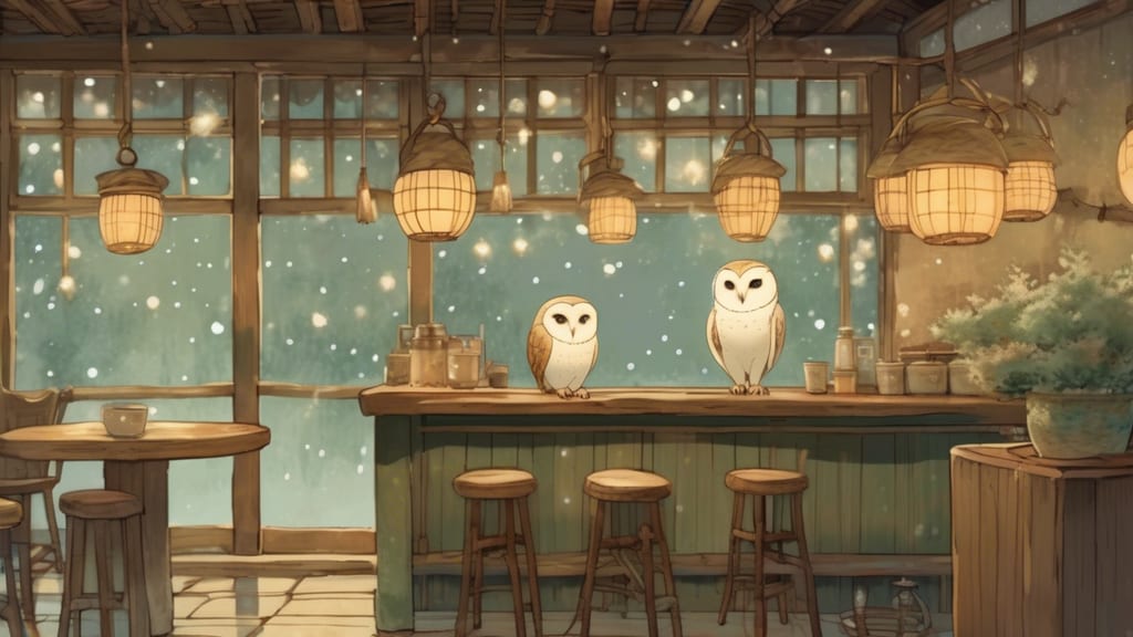 Owl - Owl Cafe Cafe in Sapporo, Japan