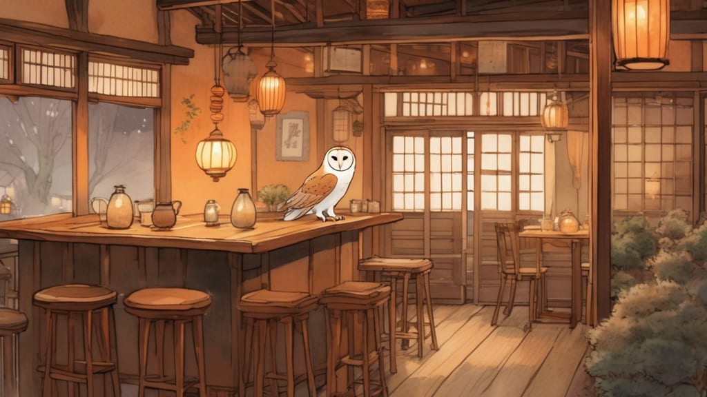 cafe OWL - Owl Cafe Cafe in Kyoto, Japan